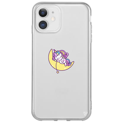 Sleepy Unicorn Lansman Model İçi Kadife Silikon Telefon Kılıfı
