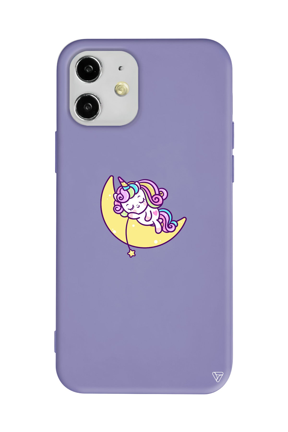 Sleepy Unicorn Lansman Model İçi Kadife Silikon Telefon Kılıfı