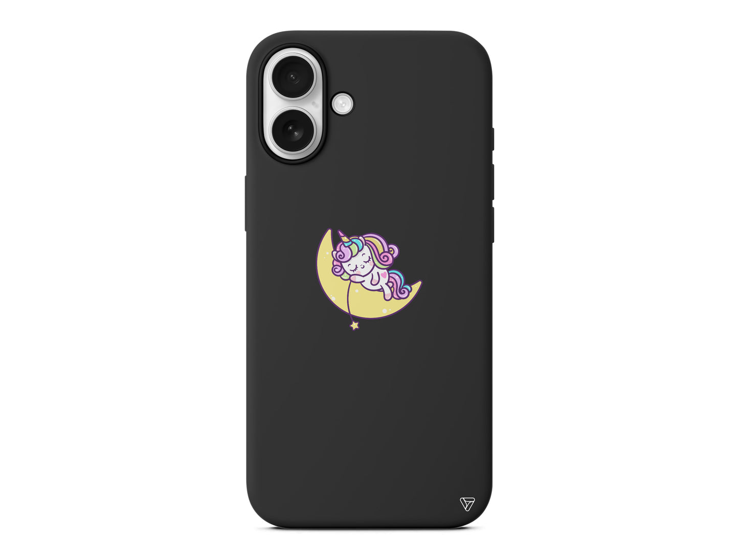 Sleepy Unicorn Lansman Model İçi Kadife Silikon Telefon Kılıfı