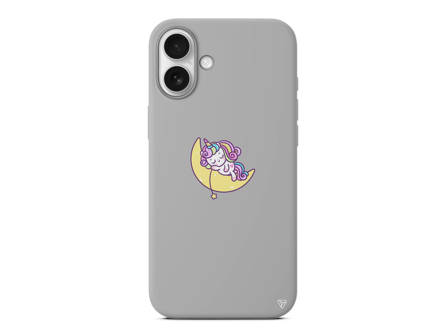 Sleepy Unicorn Lansman Model İçi Kadife Silikon Telefon Kılıfı – Plus Serisine Özel