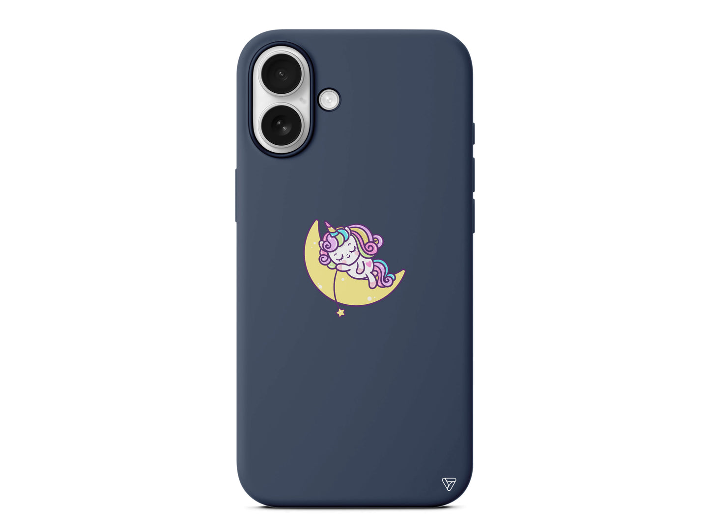 Sleepy Unicorn Lansman Model İçi Kadife Silikon Telefon Kılıfı – Plus Serisine Özel