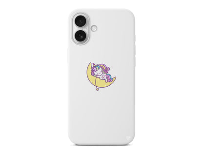 Sleepy Unicorn Lansman Model İçi Kadife Silikon Telefon Kılıfı