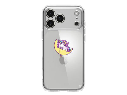 Sleepy Unicorn Lansman Model İçi Kadife Silikon Telefon Kılıfı