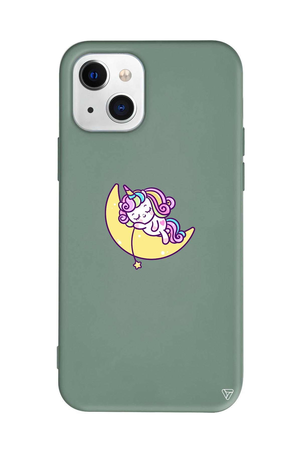 Sleepy Unicorn Lansman Model İçi Kadife Silikon Telefon Kılıfı – Plus Serisine Özel