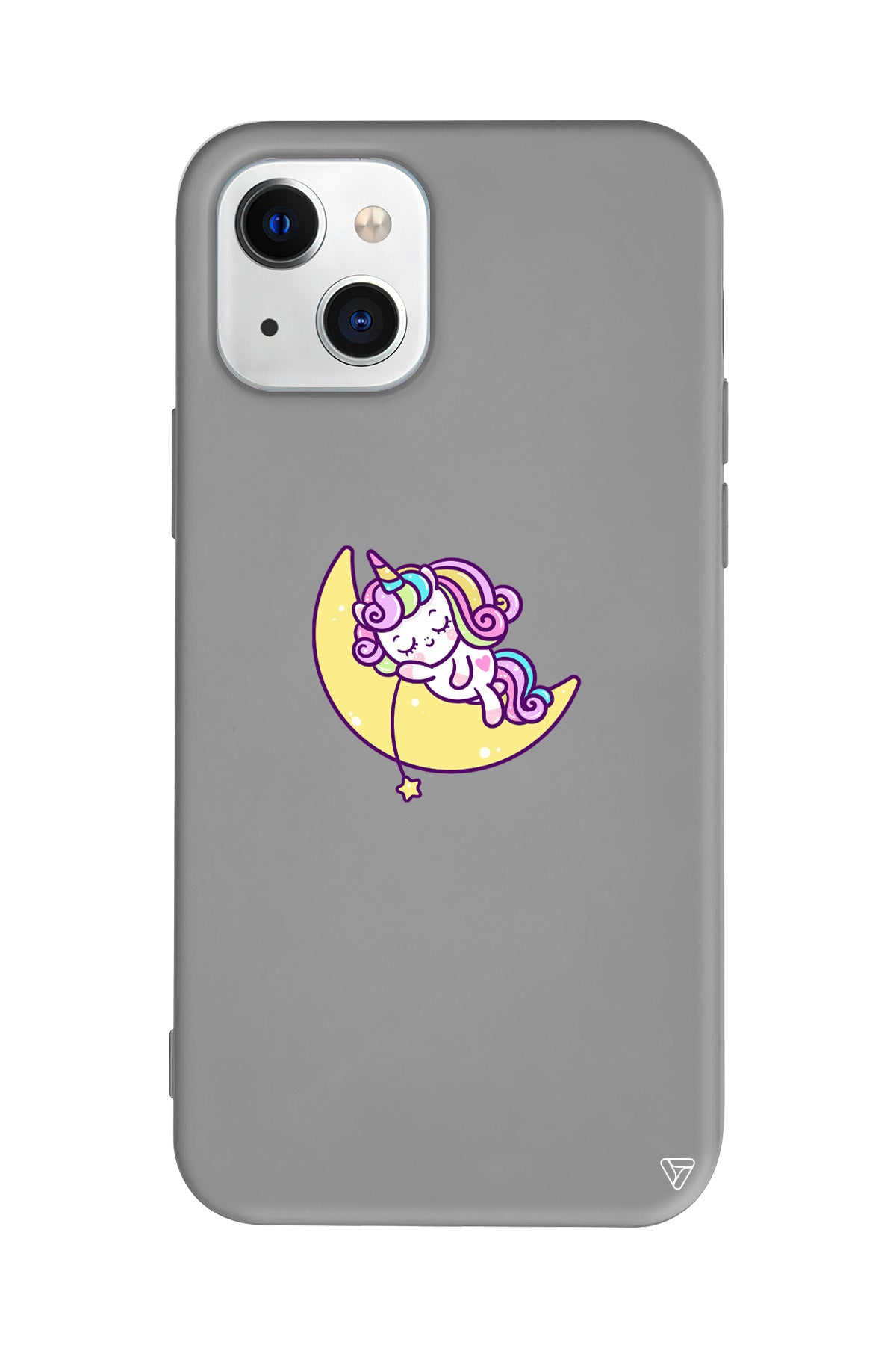 Sleepy Unicorn Lansman Model İçi Kadife Silikon Telefon Kılıfı – Plus Serisine Özel