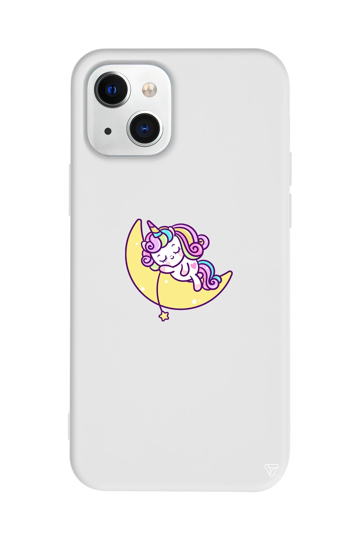 Sleepy Unicorn Lansman Model İçi Kadife Silikon Telefon Kılıfı