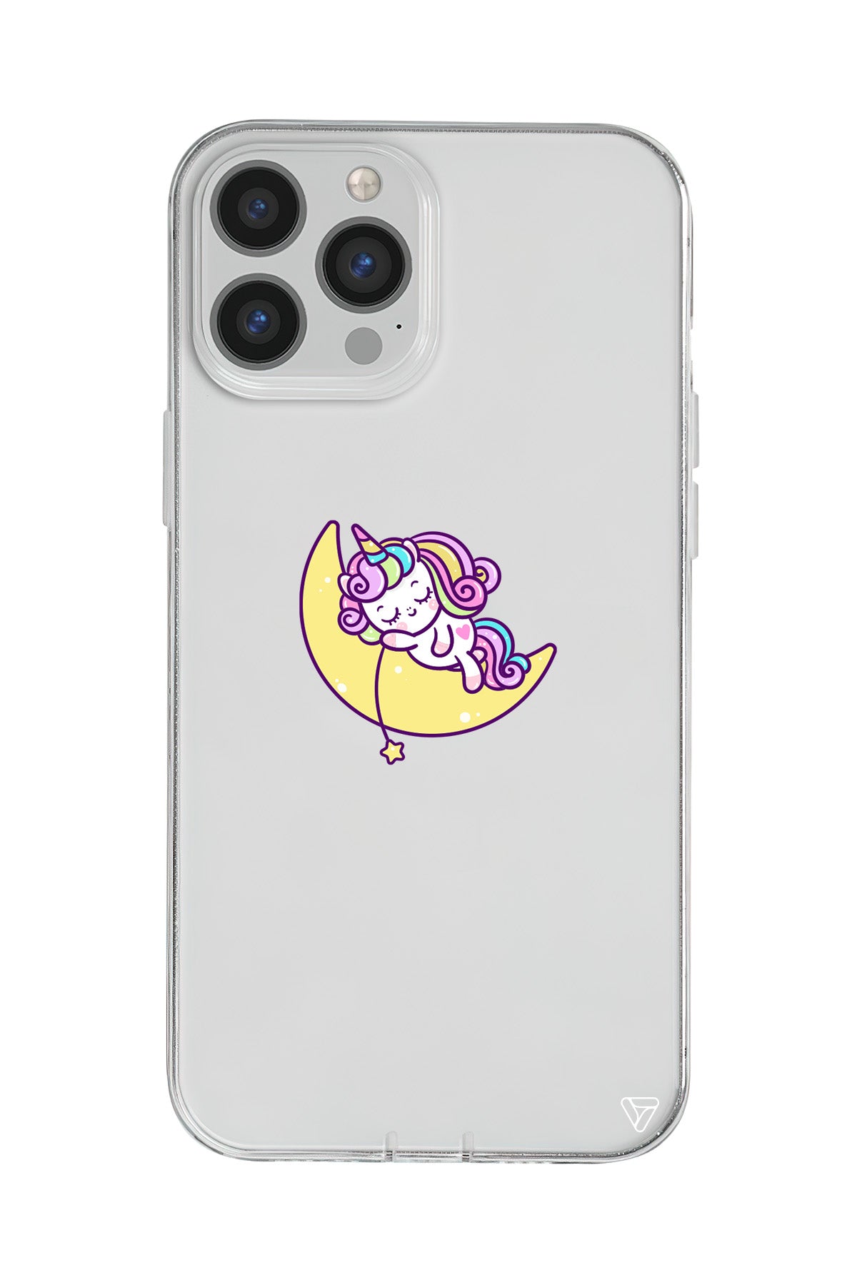 Sleepy Unicorn Lansman Model İçi Kadife Silikon Telefon Kılıfı