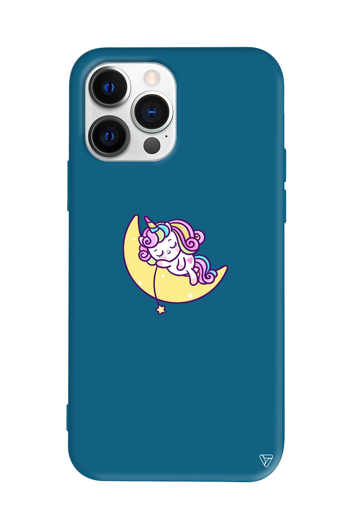 Sleepy Unicorn Lansman Model İçi Kadife Silikon Telefon Kılıfı