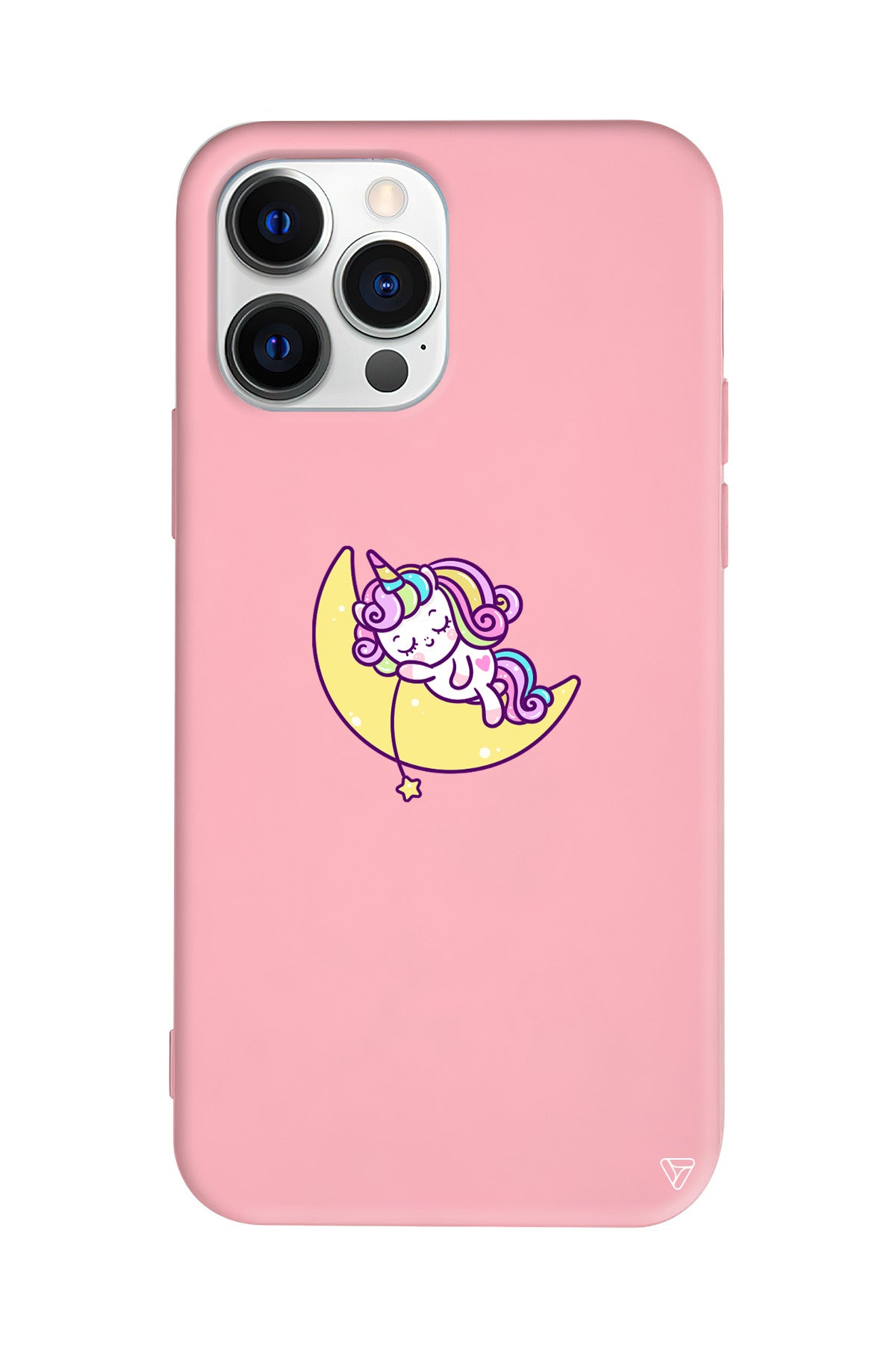 Sleepy Unicorn Lansman Model İçi Kadife Silikon Telefon Kılıfı
