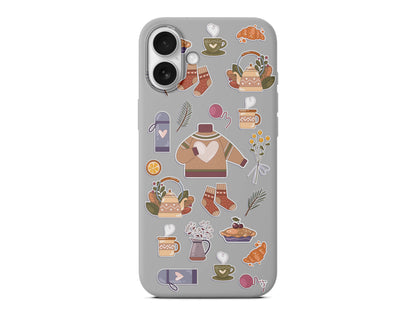 Kış Konsepti Lansman Model İçi Kadife Silikon Telefon Kılıfı – Plus Serisine Özel