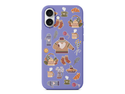 Kış Konsepti Lansman Model İçi Kadife Silikon Telefon Kılıfı – Plus Serisine Özel