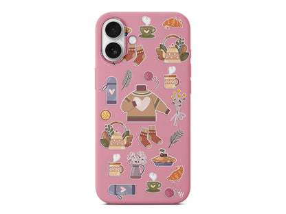 Kış Konsepti Lansman Model İçi Kadife Silikon Telefon Kılıfı – Plus Serisine Özel