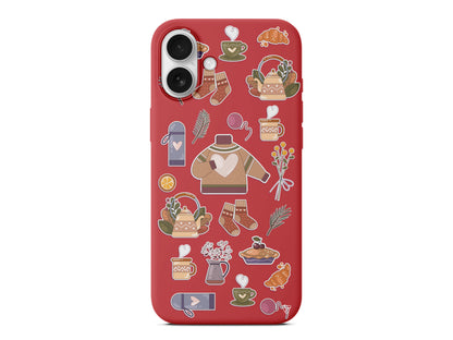 Kış Konsepti Lansman Model İçi Kadife Silikon Telefon Kılıfı – Plus Serisine Özel