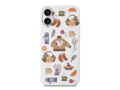 Kış Konsepti Lansman Model İçi Kadife Silikon Telefon Kılıfı – Plus Serisine Özel