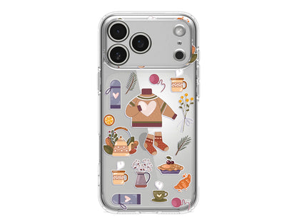 Kış Konsepti Lansman Model İçi Kadife Silikon Telefon Kılıfı