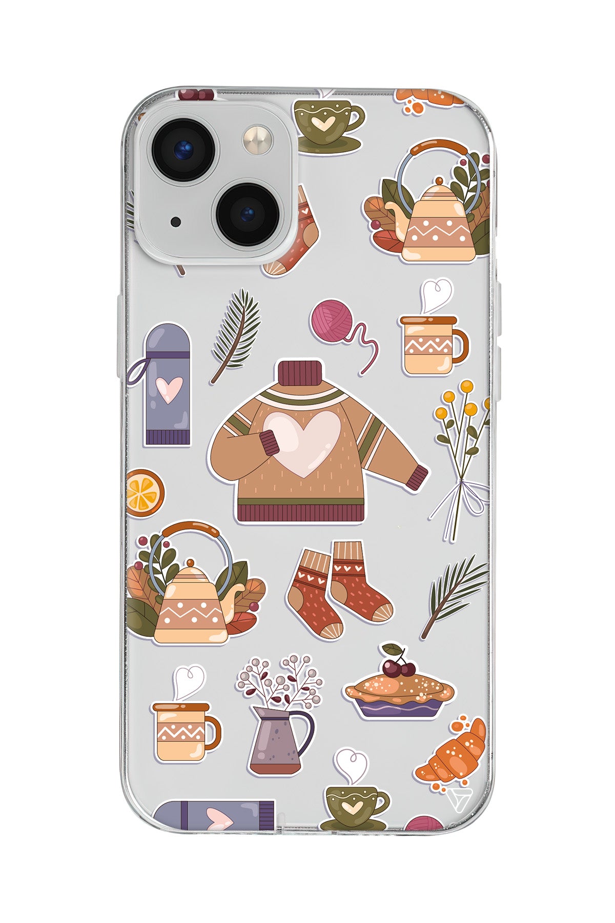 Kış Konsepti Lansman Model İçi Kadife Silikon Telefon Kılıfı – Plus Serisine Özel