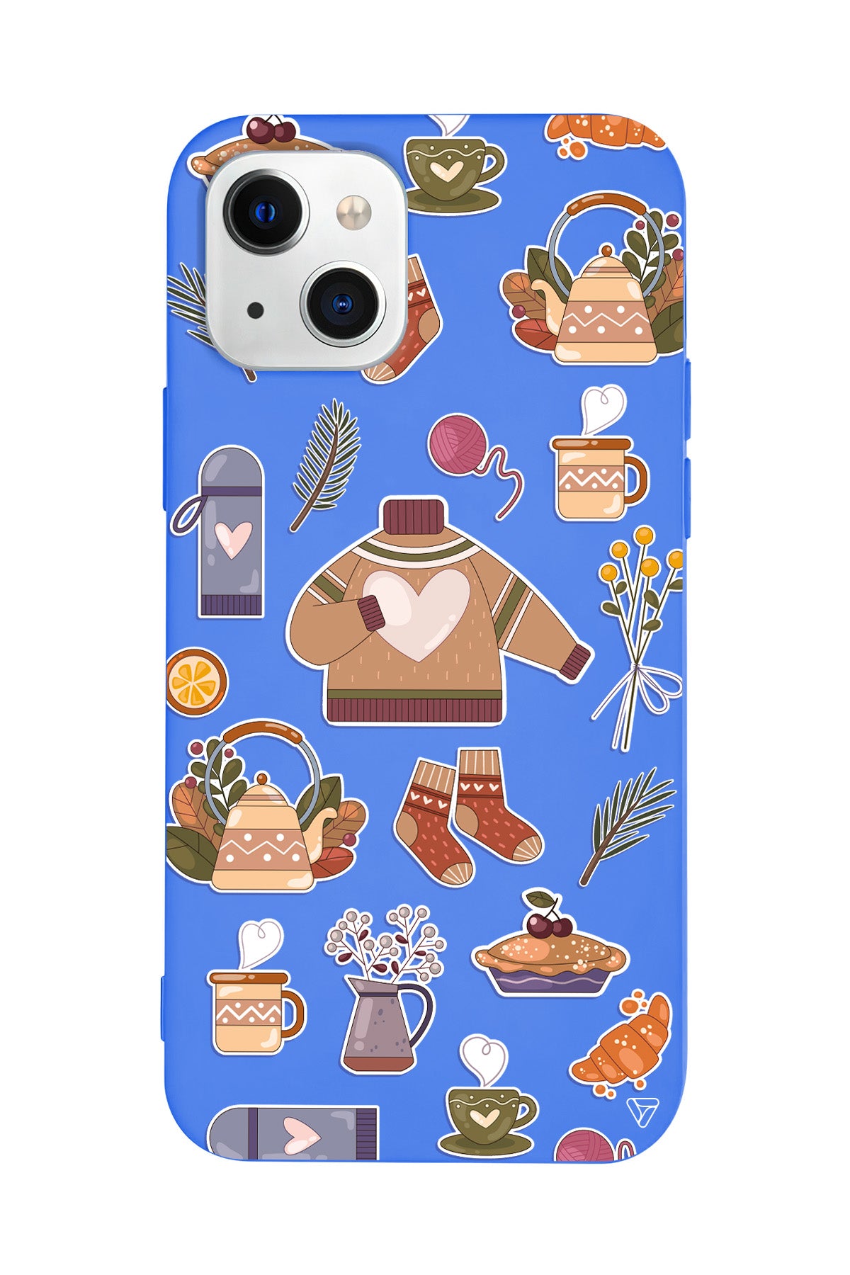 Kış Konsepti Lansman Model İçi Kadife Silikon Telefon Kılıfı