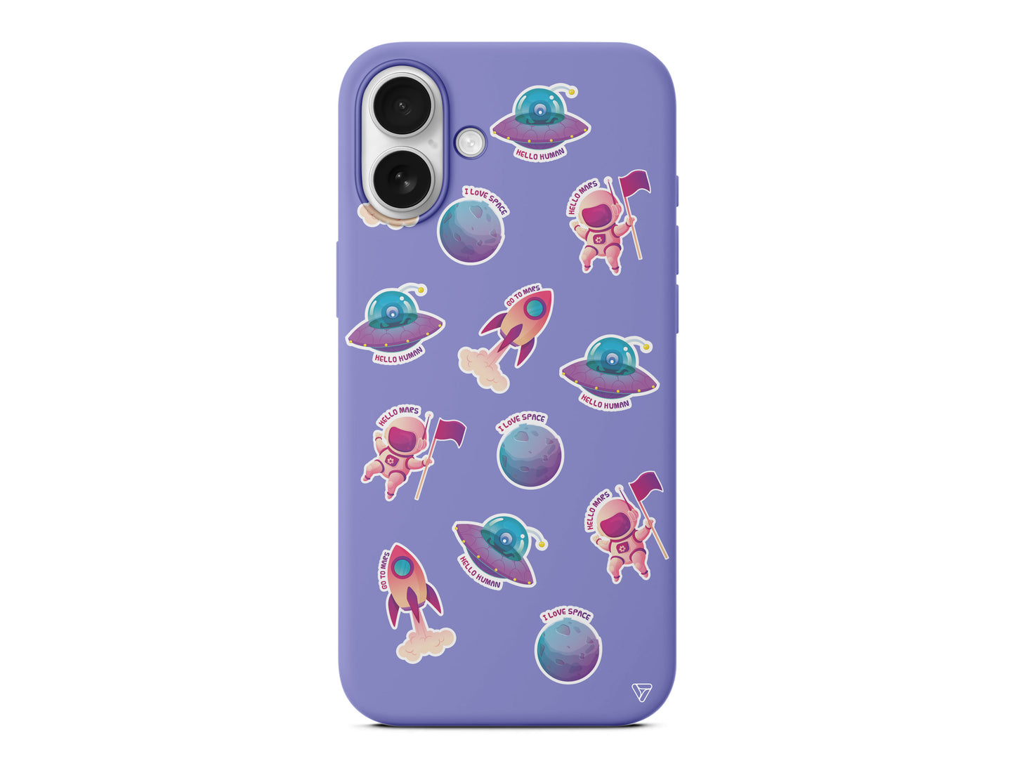 Minik Astronot Lansman Model İçi Kadife Silikon Telefon Kılıfı