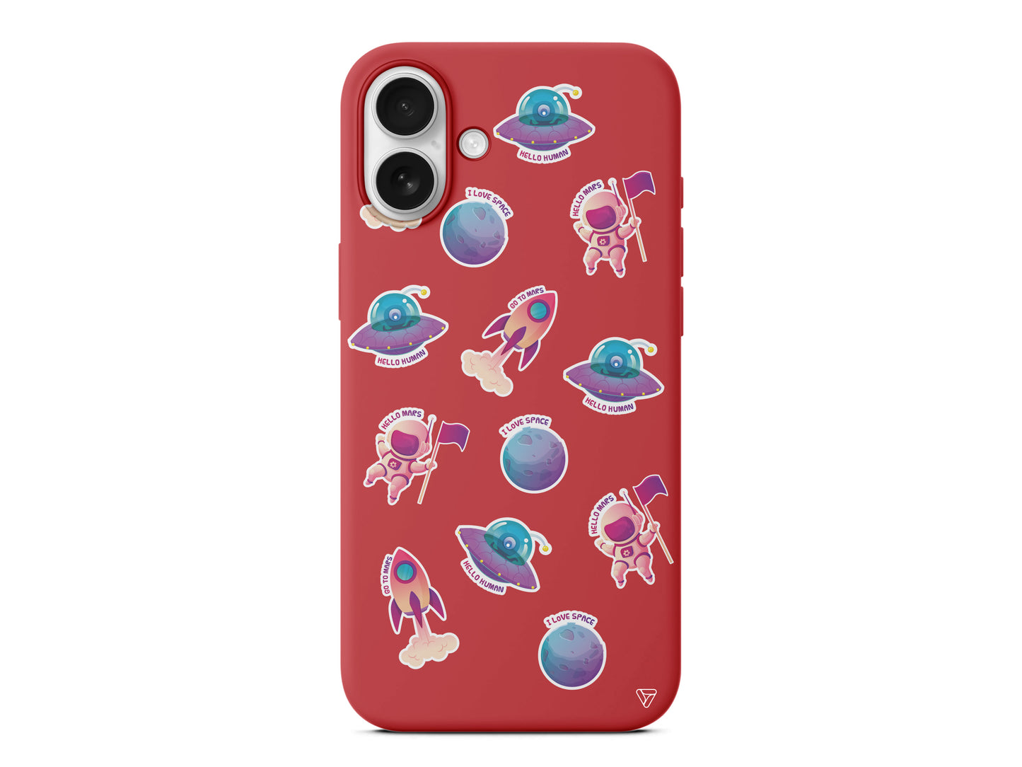 Minik Astronot Lansman Model İçi Kadife Silikon Telefon Kılıfı – Plus Serisine Özel