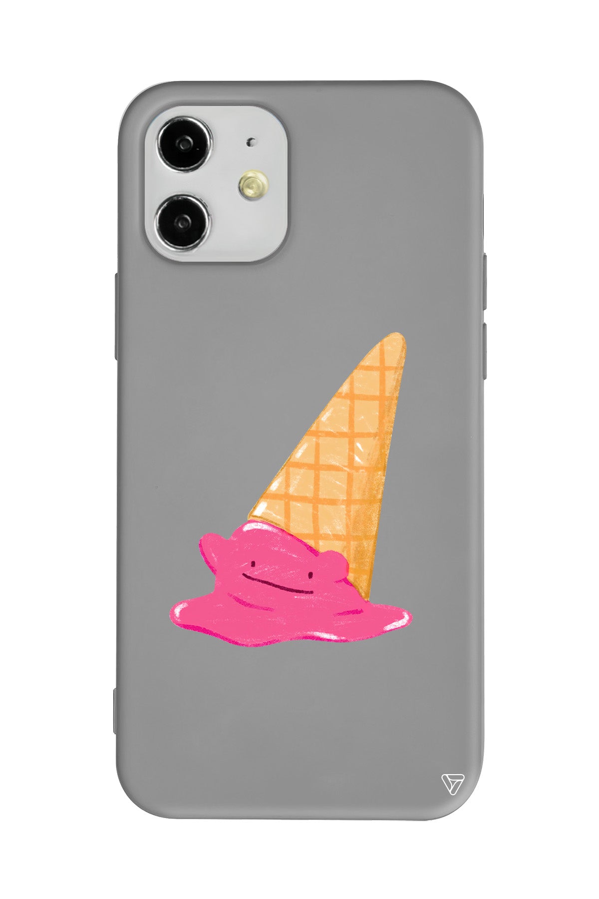 Sevimli Dondurma Lansman Model İçi Kadife Silikon Telefon Kılıfı