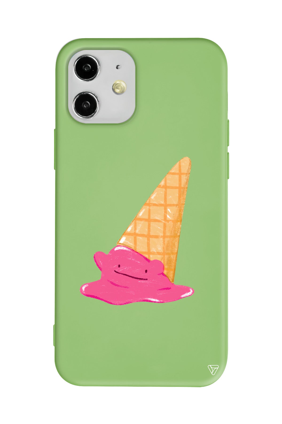 Sevimli Dondurma Lansman Model İçi Kadife Silikon Telefon Kılıfı