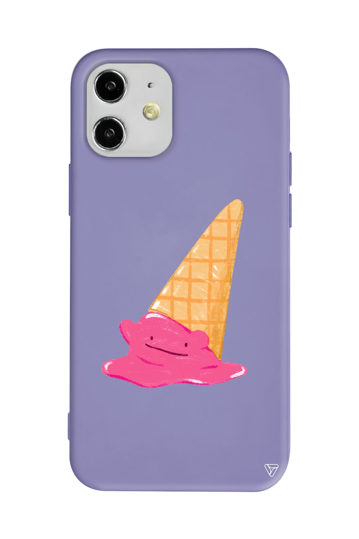 Sevimli Dondurma Lansman Model İçi Kadife Silikon Telefon Kılıfı