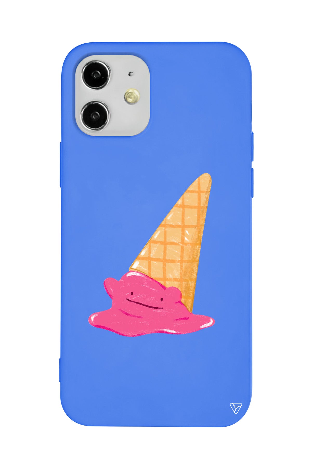 Sevimli Dondurma Lansman Model İçi Kadife Silikon Telefon Kılıfı