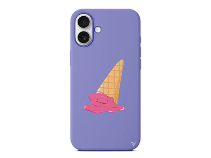 Sevimli Dondurma Lansman Model İçi Kadife Silikon Telefon Kılıfı – Plus Serisine Özel