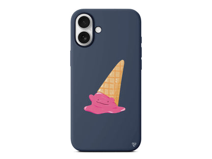 Sevimli Dondurma Lansman Model İçi Kadife Silikon Telefon Kılıfı – Plus Serisine Özel