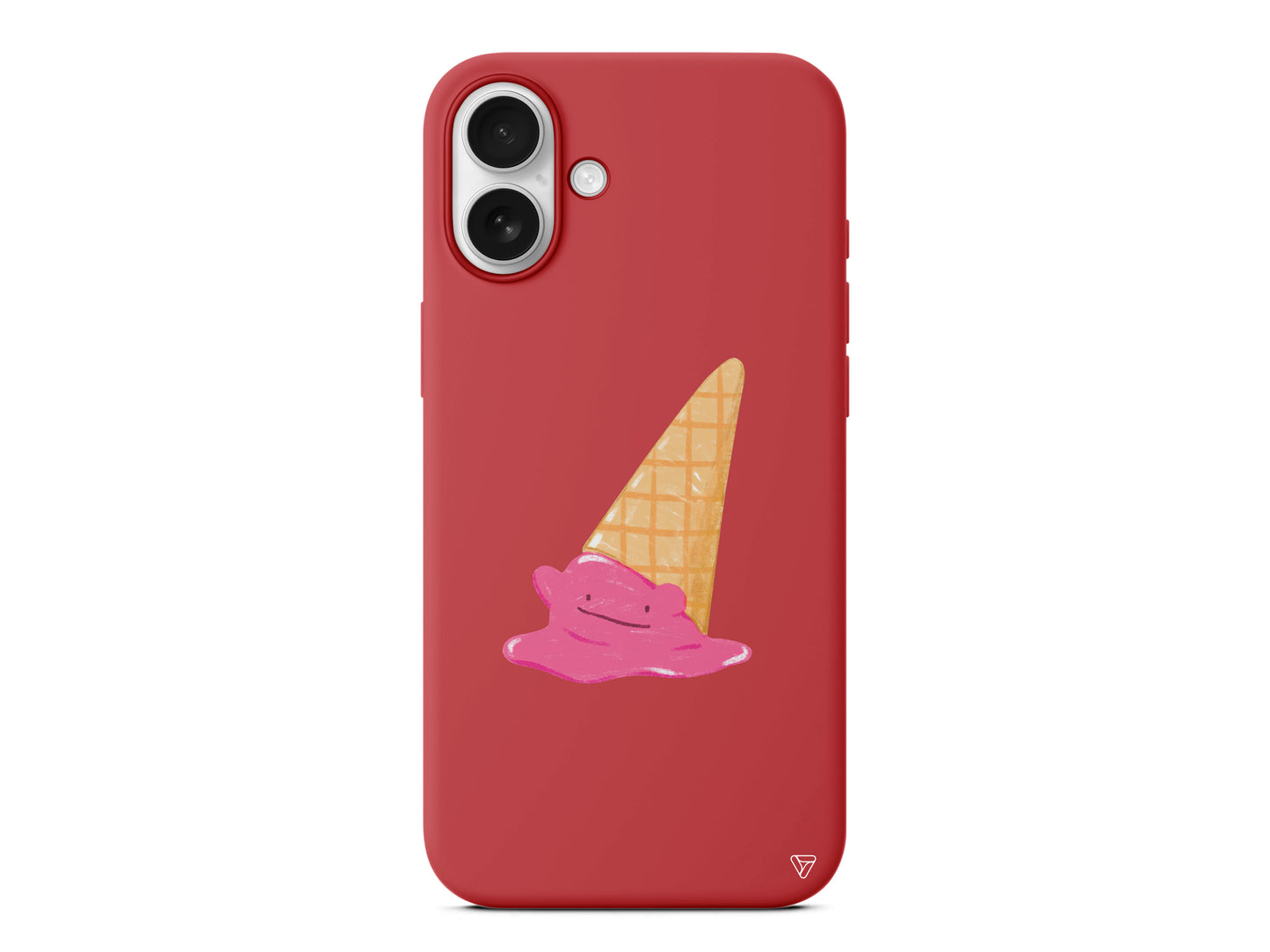 Sevimli Dondurma Lansman Model İçi Kadife Silikon Telefon Kılıfı – Plus Serisine Özel