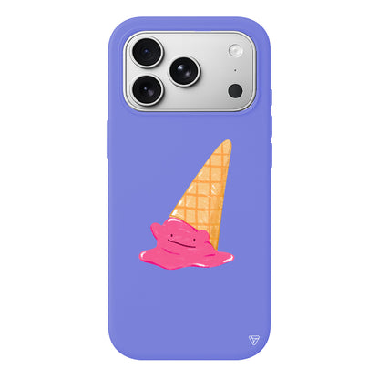 Sevimli Dondurma Lansman Model İçi Kadife Silikon Telefon Kılıfı