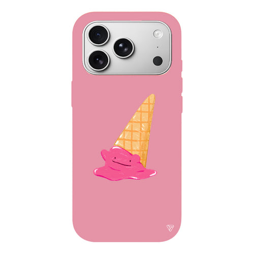 Sevimli Dondurma Lansman Model İçi Kadife Silikon Telefon Kılıfı