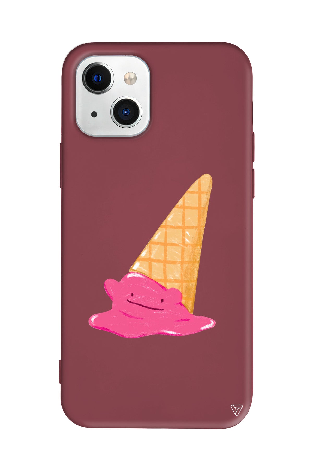 Sevimli Dondurma Lansman Model İçi Kadife Silikon Telefon Kılıfı