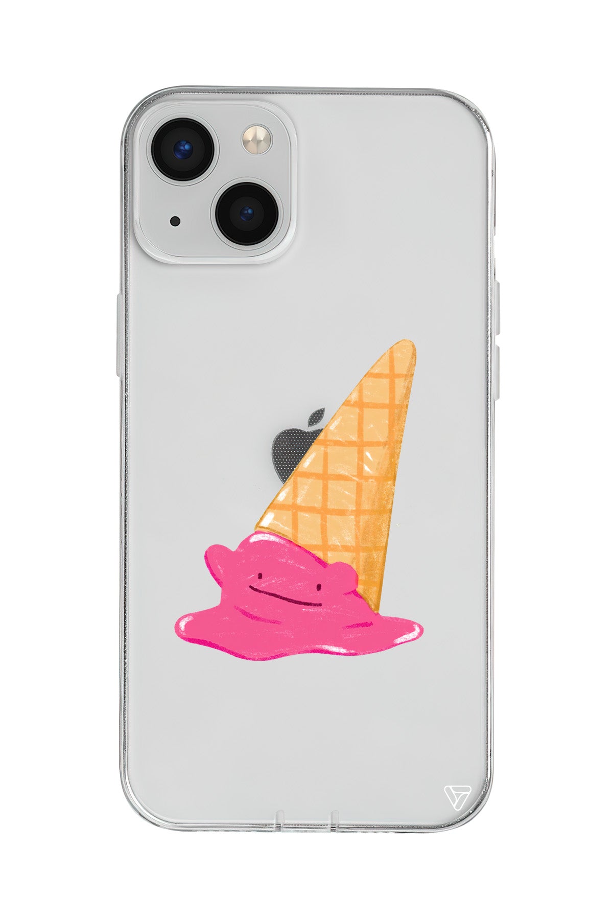 Sevimli Dondurma Lansman Model İçi Kadife Silikon Telefon Kılıfı