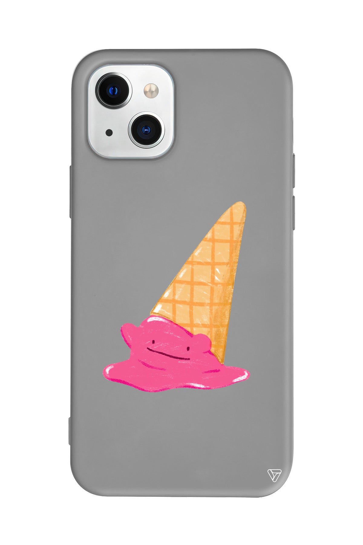 Sevimli Dondurma Lansman Model İçi Kadife Silikon Telefon Kılıfı