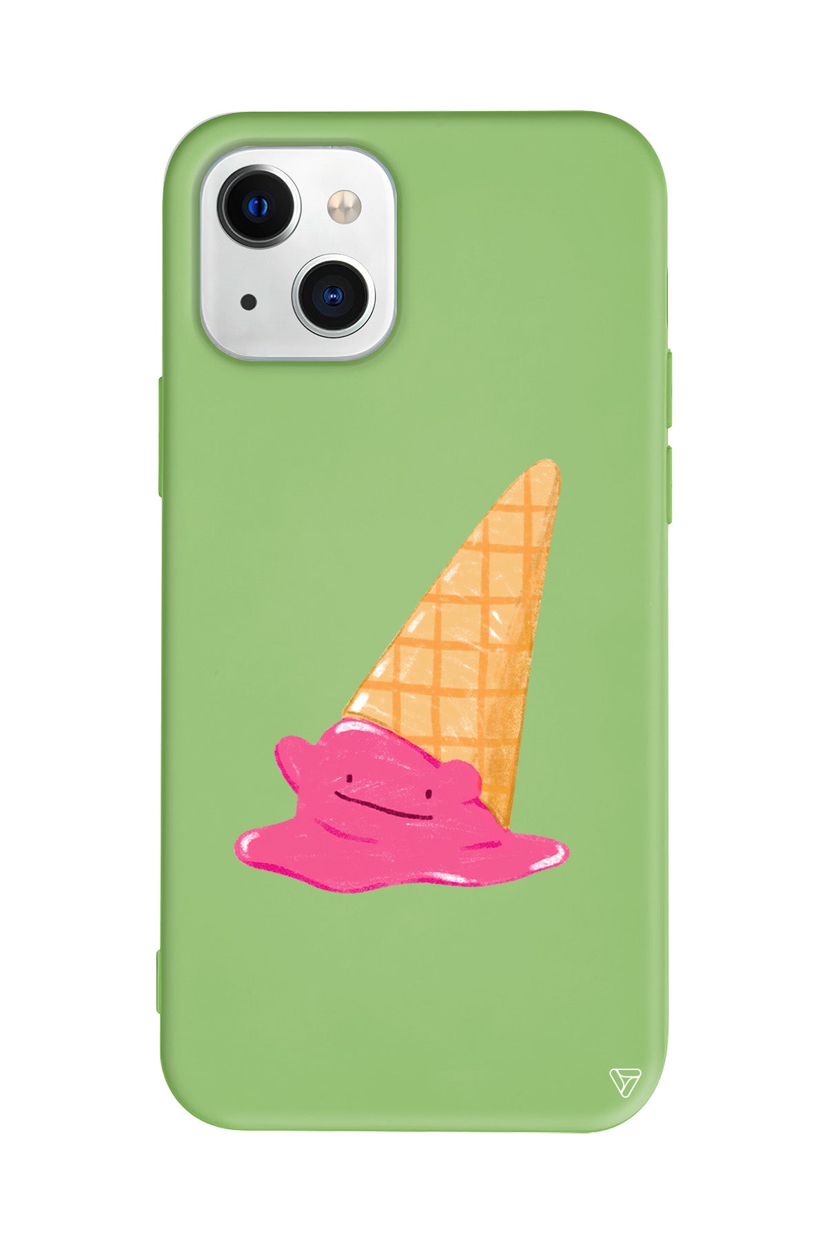 Sevimli Dondurma Lansman Model İçi Kadife Silikon Telefon Kılıfı