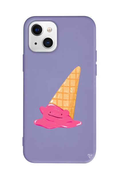 Sevimli Dondurma Lansman Model İçi Kadife Silikon Telefon Kılıfı – Plus Serisine Özel