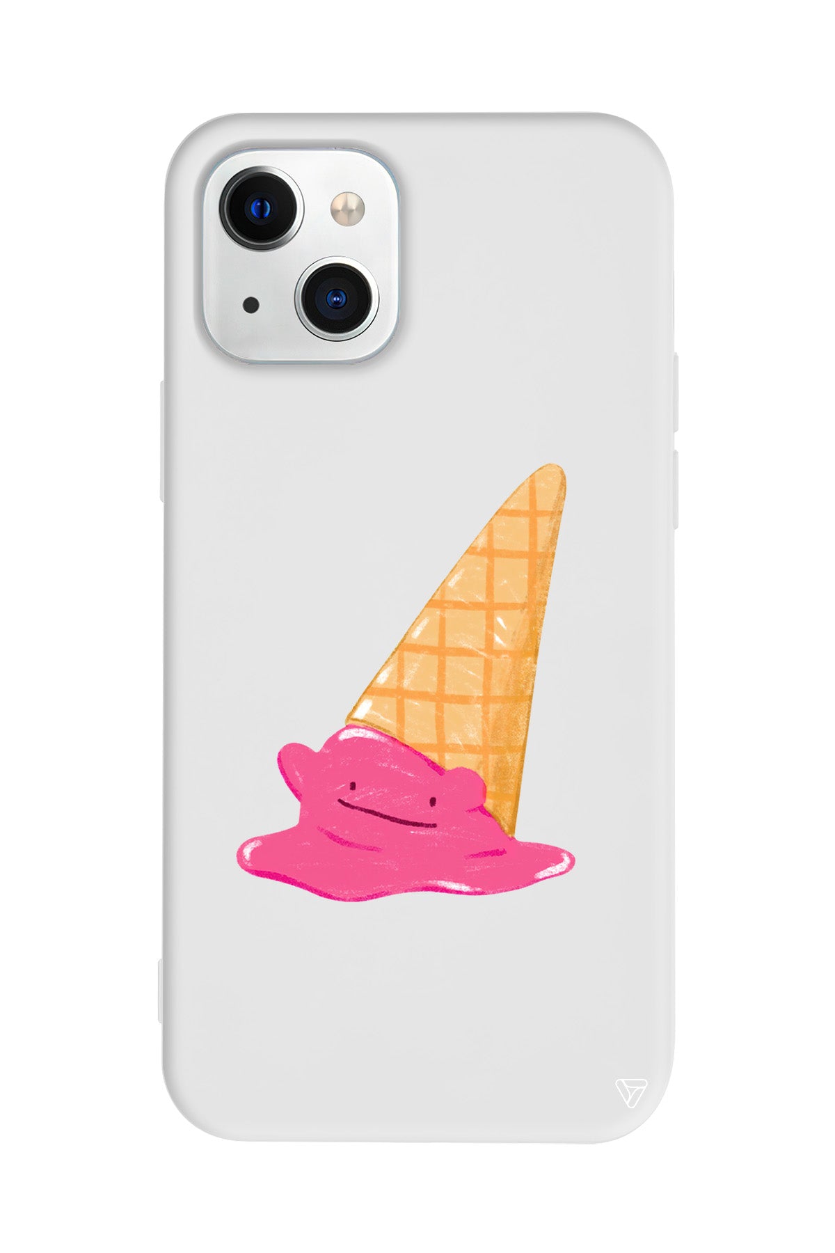 Sevimli Dondurma Lansman Model İçi Kadife Silikon Telefon Kılıfı