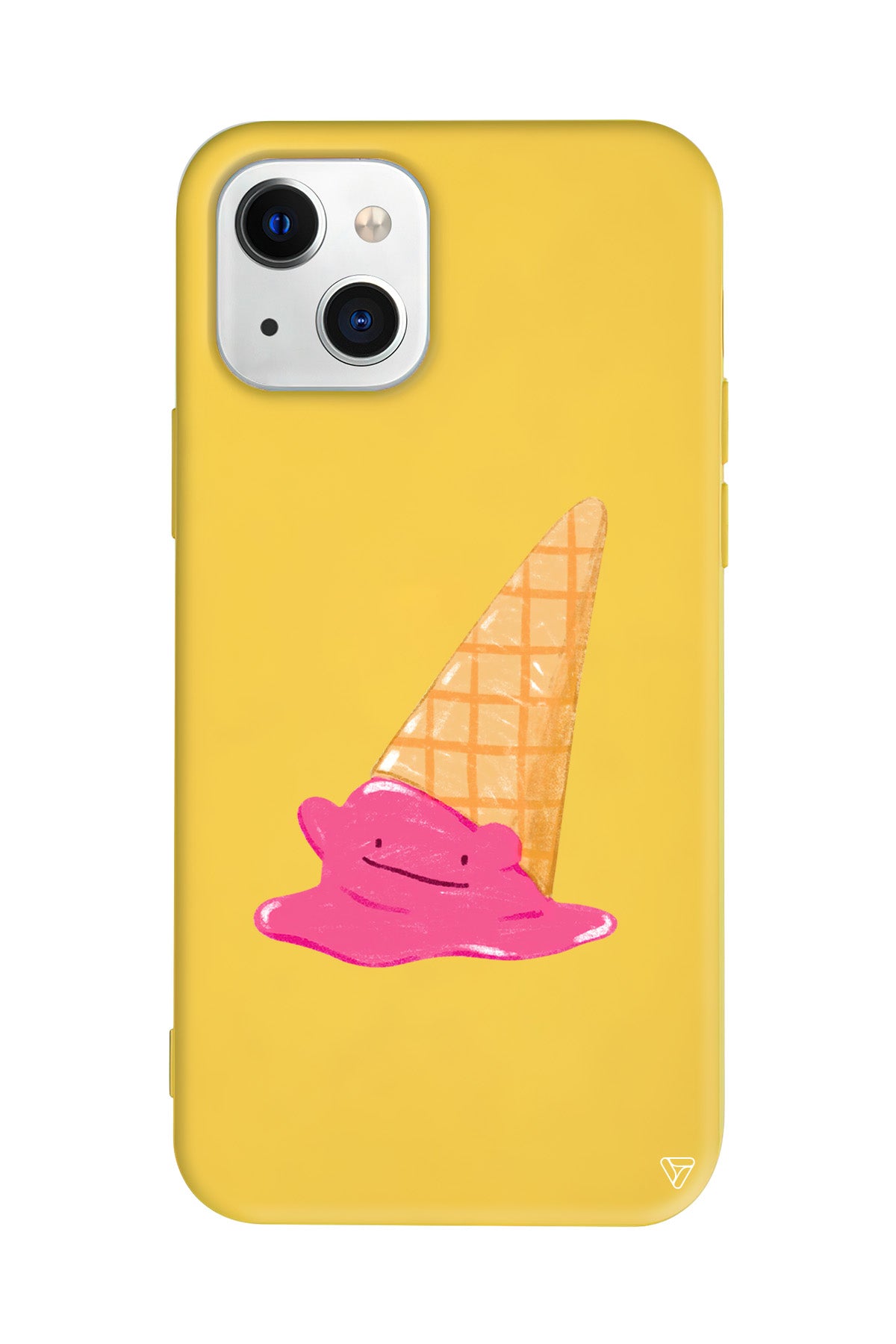 Sevimli Dondurma Lansman Model İçi Kadife Silikon Telefon Kılıfı