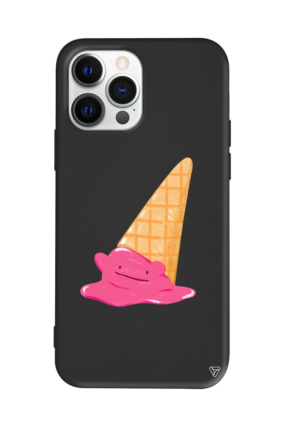 Sevimli Dondurma Lansman Model İçi Kadife Silikon Telefon Kılıfı