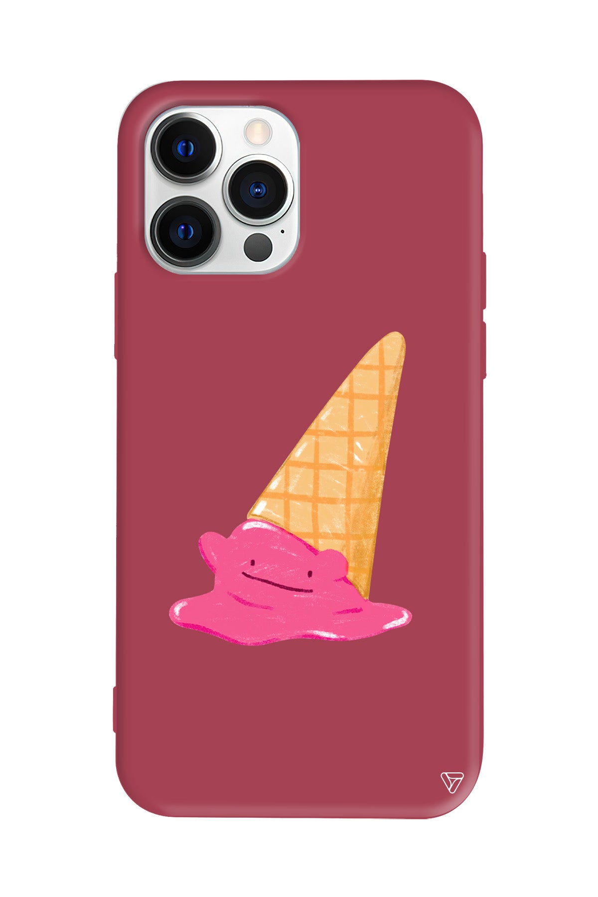 Sevimli Dondurma Lansman Model İçi Kadife Silikon Telefon Kılıfı