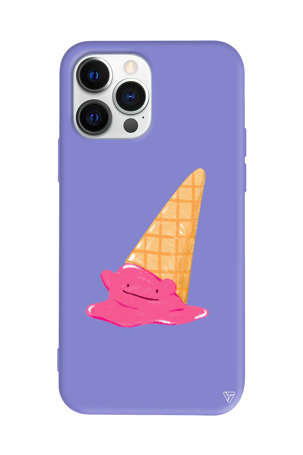 Sevimli Dondurma Lansman Model İçi Kadife Silikon Telefon Kılıfı