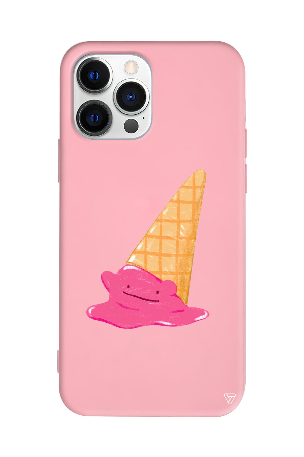 Sevimli Dondurma Lansman Model İçi Kadife Silikon Telefon Kılıfı