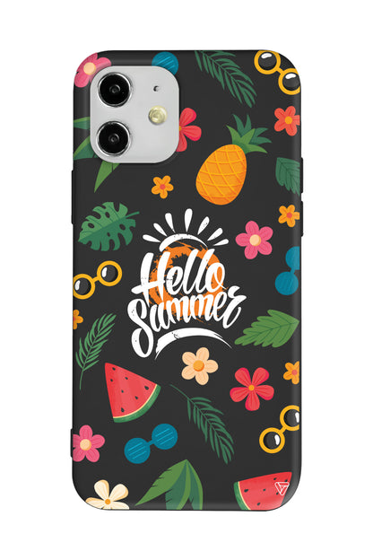 Merhaba Yaz Lansman Model İçi Kadife Silikon Telefon Kılıfı