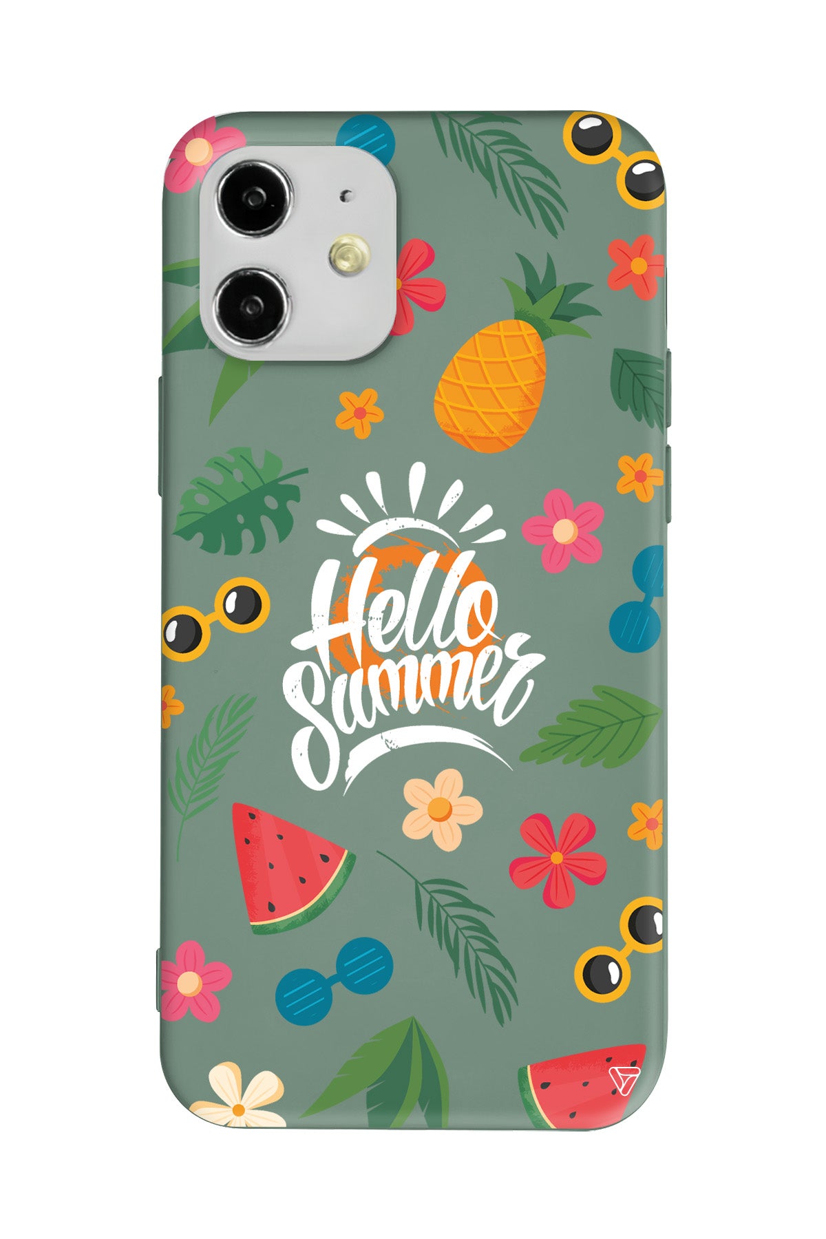 Merhaba Yaz Lansman Model İçi Kadife Silikon Telefon Kılıfı