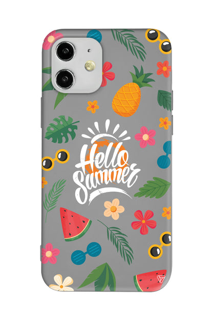 Merhaba Yaz Lansman Model İçi Kadife Silikon Telefon Kılıfı