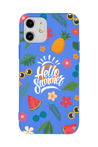 Merhaba Yaz Lansman Model İçi Kadife Silikon Telefon Kılıfı