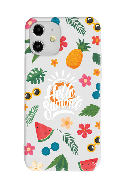 Merhaba Yaz Lansman Model İçi Kadife Silikon Telefon Kılıfı