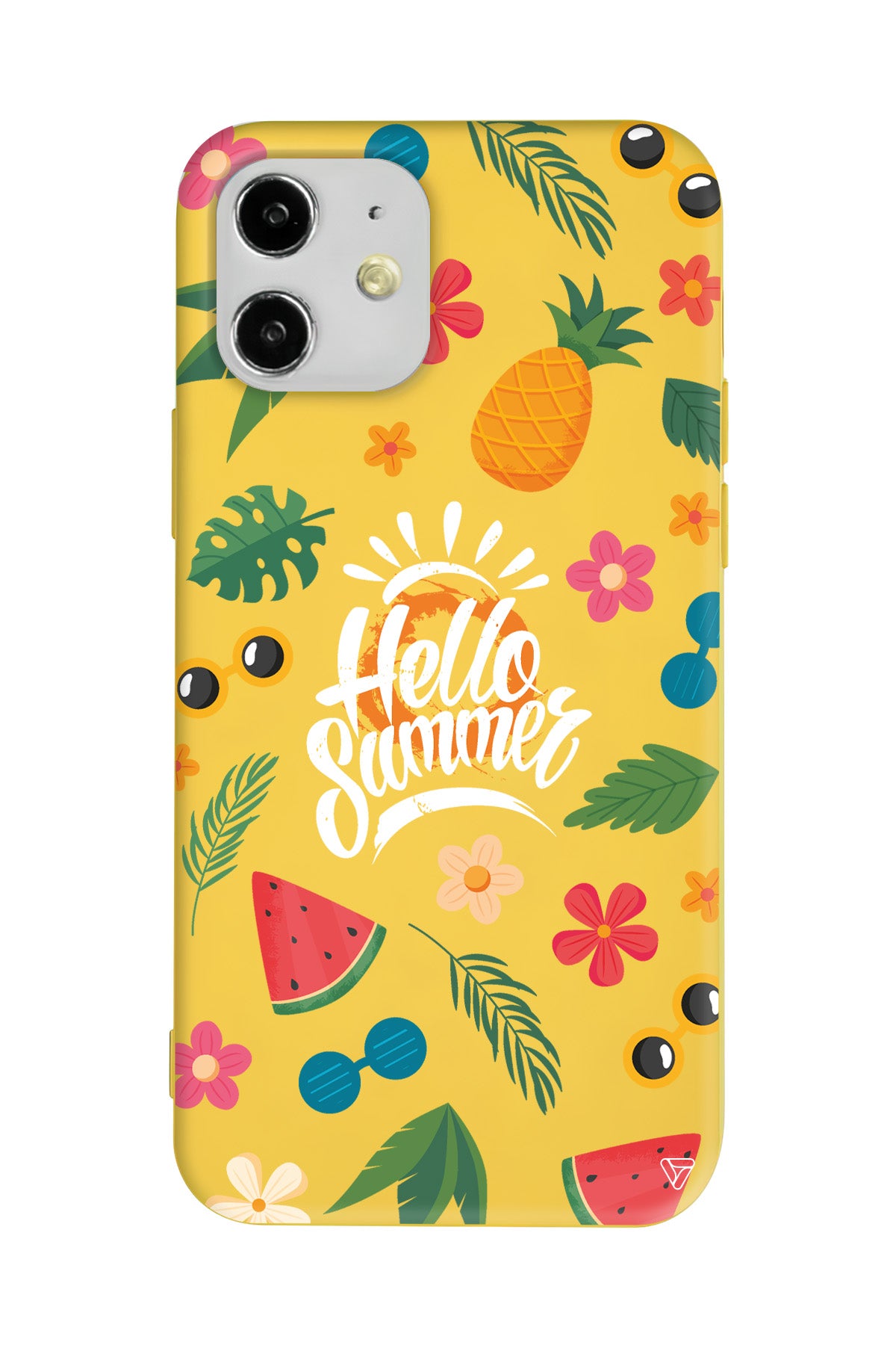 Merhaba Yaz Lansman Model İçi Kadife Silikon Telefon Kılıfı