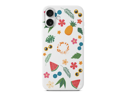 Merhaba Yaz Lansman Model İçi Kadife Silikon Telefon Kılıfı